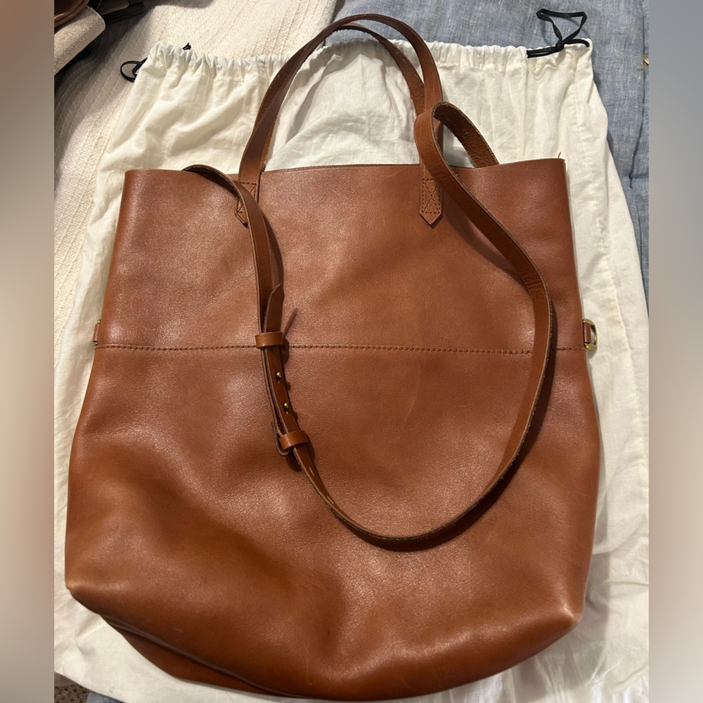 Madewell Convertible Transport Leather Tote Bag